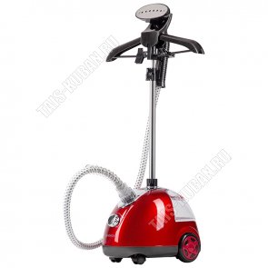 Отпариватель 1800Вт для воды 1,3л, подача пара 25гр/мин, 2 режима отпаривания, цвет красный (2) 