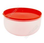 Контейнер красн/прозр, кругл 1,7л (d18 h8.5см) (28)