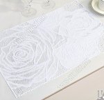 Ажурная салфетка, белый, прям (30х46см) 