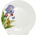 Гортензия голубая Тарелка плоская d23см (24)