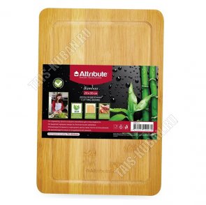 Доска раздел (бамбук) прям.25х35см,желоб (12) 