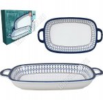 Кобальт золото Блюдо прямоугольное с 2ручками 33см, п/у (12)