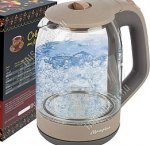 Чайник стекло 1,8л 1500Вт диск,повор.360, внутр.по