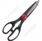 Ножницы кухонные L21см+орехокол,пластик+нерж.сталь,черн (72) 