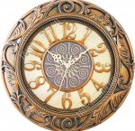 Часы (пластик) кругл.d40см 