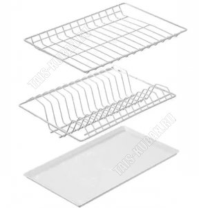 Сушилка д/посуды в шкаф (L46,5х25,5см h7см) белый (1) 