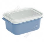 Контейнер прям 0,5л,серебр, с крышк. (10х14 h6см) (24)