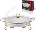 Мармит (керамика) 2,6л овальный (38х25 h10см) 