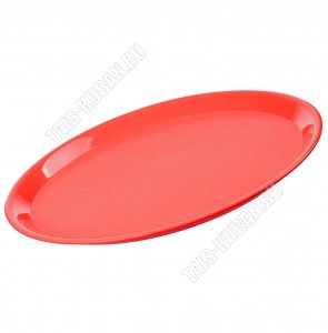 Поднос круг.(d32см) красный (40) 