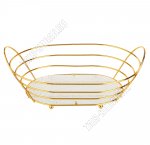 Корзинка для фруктов L32х20 h9см, золото (8)