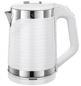 Чайник пластик+нерж. 2,0л 1800Вт диск,2-ые стенки (внутр.нерж.сталь) (12) 