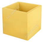 .Кашпо (керамика) 1,3л желтый 12,5х12,5 h12,5см 