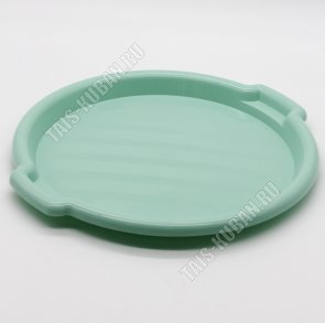 Поднос круг (d34.5см) мята, с ручк, SparkPlast (48) 