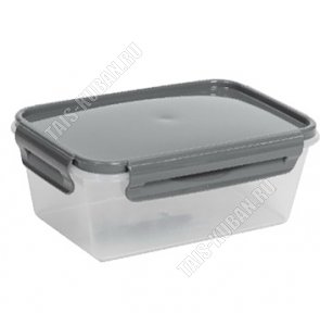 Контейнер серый 0,8л крыш. 4 защ,прям. (18) 