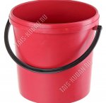 Ведро хозяйств.17л (d28 h29см) красный (10)