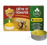 БДИТЕЛЬНЫЙ СТРАЖ Свечи от комаров 6шт,защ.до3ч (масло цитронеллы) п/у
