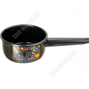 Овощи Ковш черный 1,0л мет.ручк (12) 