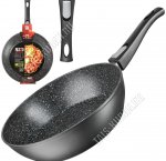 Aries Сковорода d28 h7,5см,черный,съемная ручка (6)