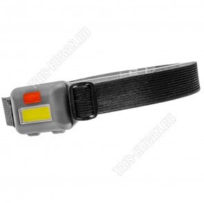 Фонарь налобн 1СОВ светодиод 4Вт,дневн.6500К,3реж, черн  LED53767(50) 