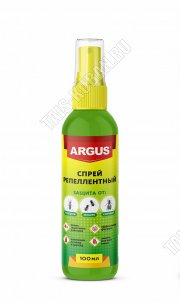 ARGUS Лосьон-спрей 100мл, до 4час, с запах.жасмина (диэтилтолуамид - 18%) (42) 