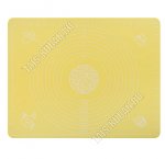 Коврик для раскатки теста,заморозки/выпечки (50х40см) с принтом,желтый (6)