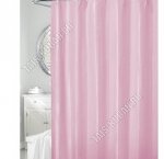 Шторы полиэтилен (180х180см) неж.розовый,+кольца,уп.пакет