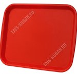 Поднос прям (47х36см) красный (25)