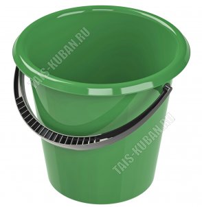 Ведро круг 8л (d29,5 h25см) зеленый (20) 