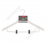 Вешалка (дерево) пудров L44см,с клипсами (50)