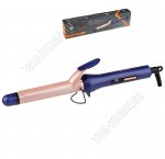 Эл.щипцы для завивки локонов 50Вт d25мм, синий/бежевый (12)
