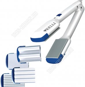 Выпрямитель для волос 25Вт, керамические пластины, цвет белый (12) 