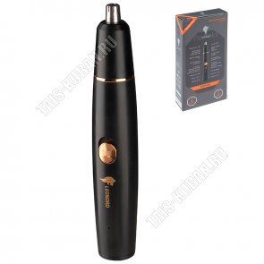 Триммер д/носа,ушей и бровей (акум) 3Вт, черный/золото (120) 