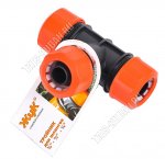 Переходник/муфта 3-х сторон. посад.d шланга 3/4