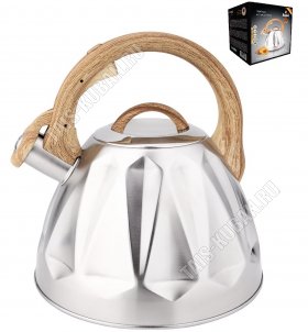 Чайник нерж 3,0л индукц.капсул.дно,рельеф.