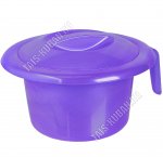 Горшок детский, с крышкой (d20 h13,5см) сиреневый, Стандарт пл (88)