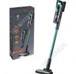Пылесос вертикальный (аккумулят) Li-lon 2200мА/ч,3ск,пылесбор.0,5л(контейнер),турбощетка с LED подсветк, 5ступ. степень фикс,поворот 180',3насад. (пол,д/мебели,щелевая) база д/зарядки, цвет изумруд