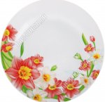 Тарелка плоская d23см (6) Нарцисс красный
