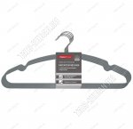 Вешалка (металл) серый Н-р 5шт L40см прорезинен.покрытие (14)