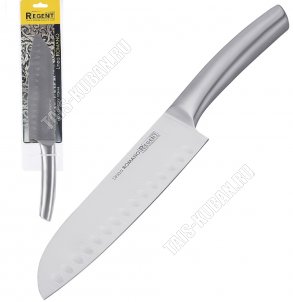 ROMANO Нож сантоку (цельнометаллический) L17см (12) 