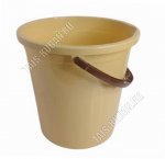 Ведро 14л (d34 h33см) беж/темн.корич (10)