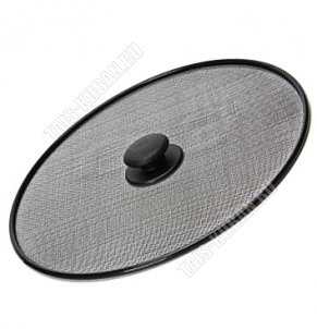 Крышка-защита от брызг d29см,пласт.руч,нерж.сталь (6)