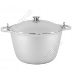 Казан походный 10л конический,металл крышка (3)