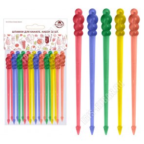 Пики д/канапе (пластик) 20шт h8см 