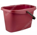 Ведро 13л бордо,прямоугольное (38х28,5 h25см) (14)