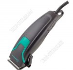 Машинка для стрижки (сеть) 12Вт, 4 уровня длины(3/6/9/12мм) лезвия-нержавеющая сталь,петля для подвешивания,щеточка, работает от сети, черный(24)