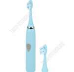 Зубная щетка электрическая L20 5х3см,1скорость, 5600 оборотов/мин, водонепроницаемый корпкс,дополнительная насадка, пит 1хАА, голубой (100)