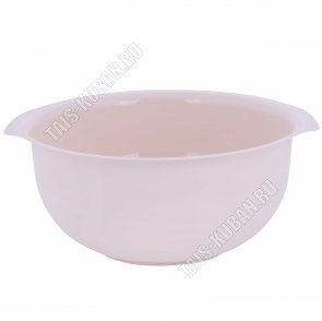 Миска кругл 2л бежев с ручк 