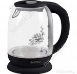 Чайник стекло 1,7л 2200Вт диск,5 t реж.(60-100`) внутр.подсвет.(цв.зависит от t) защита б/воды, автооткл, рис.на корп. (6) ENERGY