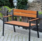 Скамейка со спинкой 