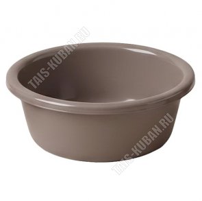 Таз 10л серо-кор (платан) (d39 h14см) (5) 